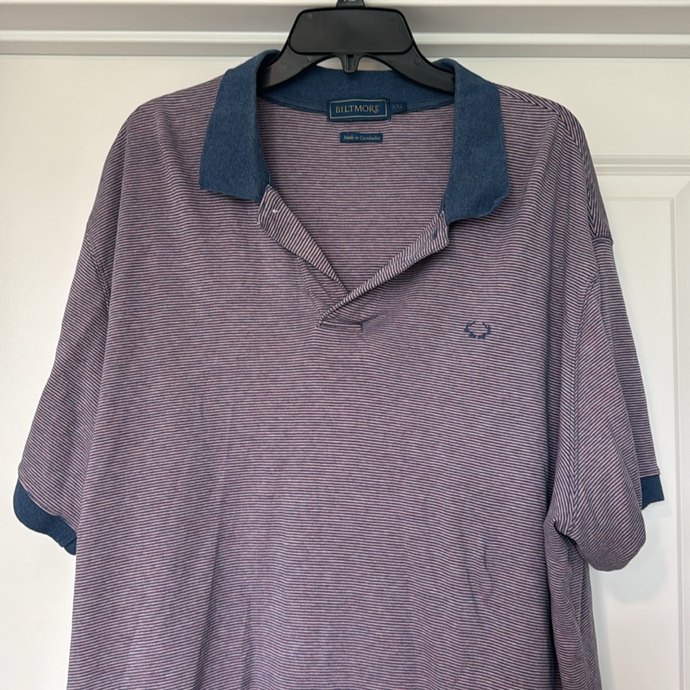 Biltmore Polo Pink and Blue XXL